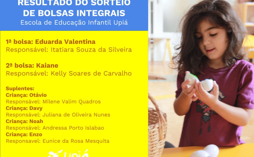 Resultado do sorteio das Bolsas&nbsp;Integrais